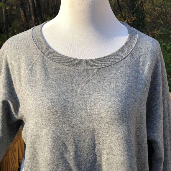 Lucy Activewear 2 Tone Gray Long Sleeve Sweatshirt - Picture 3 of 10
